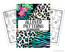Load image into Gallery viewer, Allover Simple Patterns Coloring Book for Girls and Adults