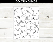 Load image into Gallery viewer, My Favorite Things Self-Care Coloring Page