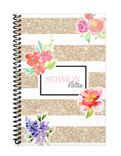 Load image into Gallery viewer, Spiral Sermon Notebook 6x9" 2-Page Weekly Spread