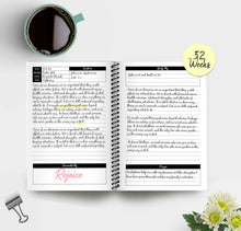 Load image into Gallery viewer, Spiral Sermon Notebook 6x9" 2-Page Weekly Spread