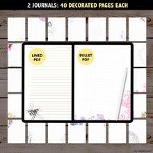 Load image into Gallery viewer, Digital Bullet & Lined Journals + 21 covers