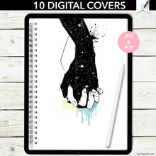 Load image into Gallery viewer, 10 Love Story Digital Covers + bonus bullet, grid, lined pages
