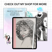 Load image into Gallery viewer, 10 Love Story Digital Covers + bonus bullet, grid, lined pages