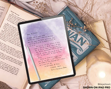 Load image into Gallery viewer, Watercolor Notes Digital PDF Notebook Template