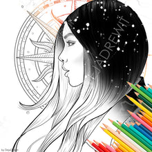 Load image into Gallery viewer, Divine Guidance Coloring Page from Personal Power