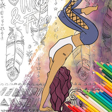 Load image into Gallery viewer, Coloring Page Wild & Free from Personal Power