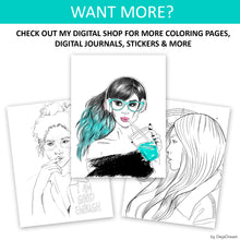 Load image into Gallery viewer, Coloring Page Wild & Free from Personal Power