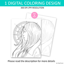 Load image into Gallery viewer, Divine Guidance Coloring Page from Personal Power