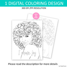 Load image into Gallery viewer, Coloring Page Choose Joy from Personal Power