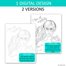 Load image into Gallery viewer, Coloring Page Tune out Negativity from Personal Power