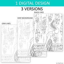 Load image into Gallery viewer, Coloring Page Wild & Free from Personal Power