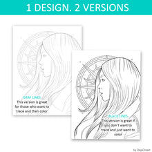 Load image into Gallery viewer, Divine Guidance Coloring Page from Personal Power