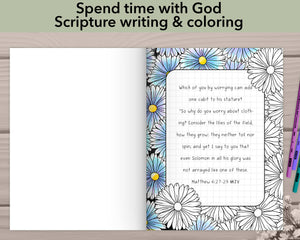 Scripture Writing Coloring Book for Adults