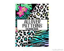 Load image into Gallery viewer, Allover Simple Patterns Coloring Book for Girls and Adults
