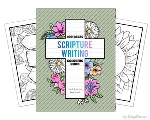Scripture Writing Coloring Book for Adults