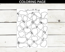 Load image into Gallery viewer, My Favorite Things Self-Care Coloring Page

