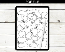 Load image into Gallery viewer, My Favorite Things Self-Care Coloring Page
