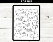 Load image into Gallery viewer, Things I Want To Do Visual Life Goals Coloring Page
