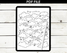 Load image into Gallery viewer, Things I Want To Do Visual Life Goals Coloring Page
