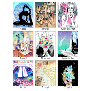 My Quality Time Self-Care Art Prints 8x10"