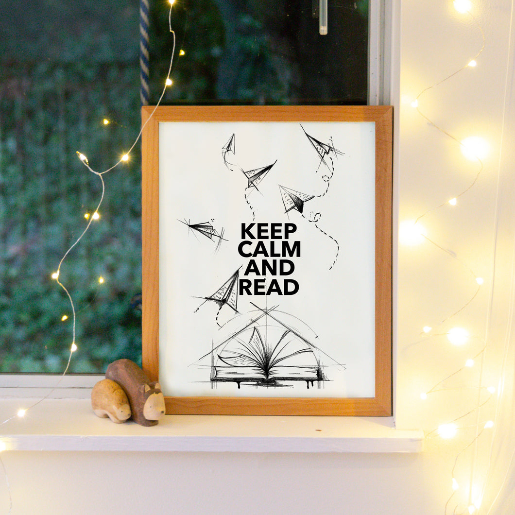 Keep Calm and Read - Art Prints 8x10