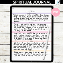 Load image into Gallery viewer, Daily Spiritual Prayer Journal - Digital PDF for goodnotes and other note-taking apps
