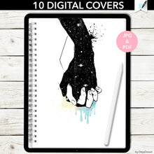 Load image into Gallery viewer, 10 Love Story Digital Covers + bonus bullet, grid, lined pages
