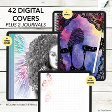 Load image into Gallery viewer, Digital Bullet &amp; Lined Journals + 21 covers
