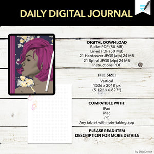 Digital Bullet & Lined Journals + 21 covers