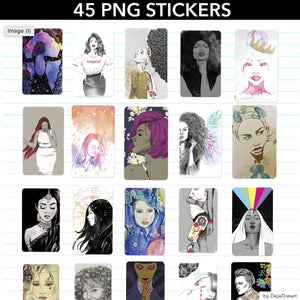 45 Personal Power Digital Stickers