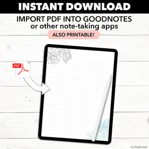 Beautiful Digital Notebook PDF