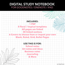 Load image into Gallery viewer, Beautiful Digital Notebook PDF
