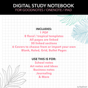 Beautiful Digital Notebook PDF