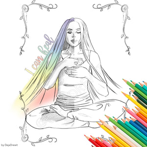 Coloring Page I can heal from Personal Power