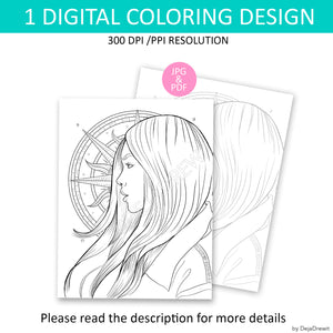 Divine Guidance Coloring Page from Personal Power