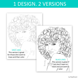Coloring Page Choose Joy from Personal Power