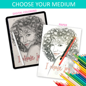 Coloring Page Choose Joy from Personal Power