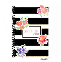 Load image into Gallery viewer, Spiral Sermon Notebook 6x9&quot; 4-Page Weekly Spread
